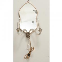 Italian Pair of Murano Glass Mirror Sconces - 3492048