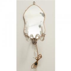 Italian Pair of Murano Glass Mirror Sconces - 3492051