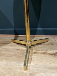 Italian Pair of brass and onyx side tables - 2831216