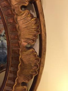 Italian Palatial Gilt Decorated Carved Circular Wall or Console Mirror - 3004570