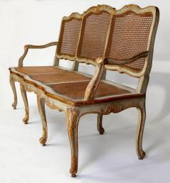 Italian Parcel Gilt and Painted Canape or Sofa 18th Century - 2157110