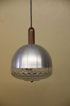 Italian Pendant Light Light is made with Glass Aluminum Wood  - 2597230