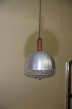 Italian Pendant Light Light is made with Glass Aluminum Wood  - 2597235