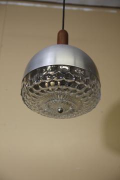 Italian Pendant Light Light is made with Glass Aluminum Wood  - 2597236