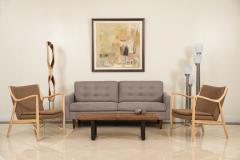 Italian Phantom Design Chrome and Murano Glass Floor Lamp - 1378086