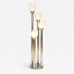 Italian Phantom Design Chrome and Murano Glass Floor Lamp - 1462356