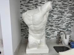 Italian Plaster Male Torso Sculpture Of A Classical Athlete - 4436690
