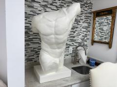 Italian Plaster Male Torso Sculpture Of A Classical Athlete - 4436705