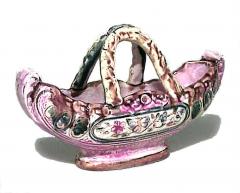 Italian Porcelain Boat Shaped Centerpiece - 4321178