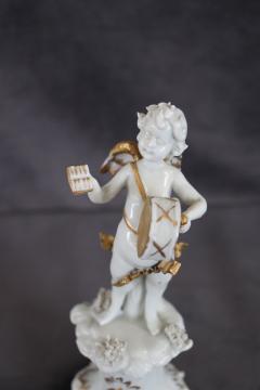 Italian Porcelain Musician Angel by Capodimonte - 3525121