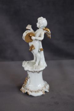 Italian Porcelain Musician Angel by Capodimonte - 3525123