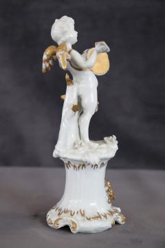 Italian Porcelain Musician Angel by Capodimonte - 3525124