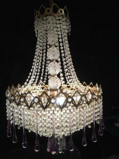 Italian Queen Sissi Murano Chandelier 1980s - 666888