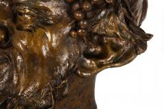 Italian Realist Bronze Bust of a Satyr Faun attributed to Vincenzo Gemito - 4826269