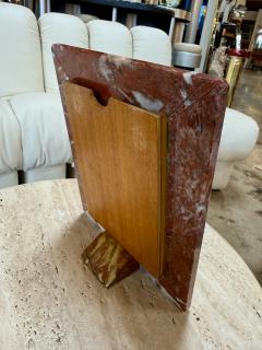 Italian Red Marble Picture Frame 1970s - 4705942