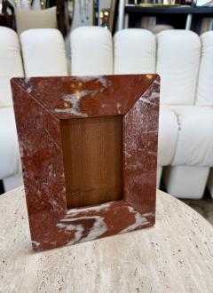 Italian Red Marble Picture Frame 1970s - 4705943