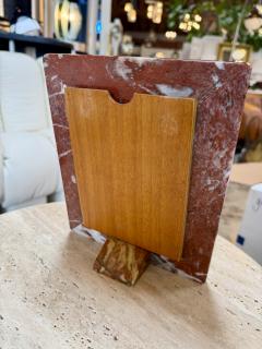 Italian Red Marble Picture Frame 1970s - 4705946