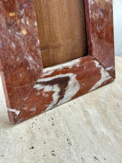 Italian Red Marble Picture Frame 1970s - 4705947
