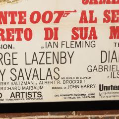 Italian Release James Bond 007 On Her Majestys Secret Service Poster c 1969 - 2989359