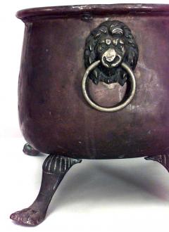 Italian Renaissance Brass Footed Pot - 4672836
