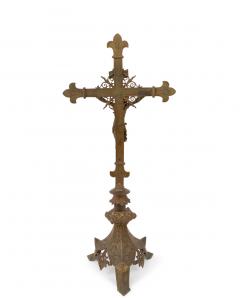 Italian Renaissance Bronze Crucifix - 4520675