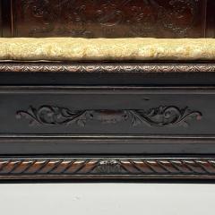 Italian Renaissance Carved Hall Bench Cassone Walnut Italy 19th Century - 3445421