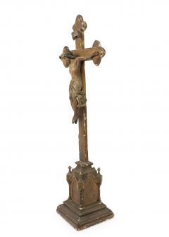 Italian Renaissance Carved Wood Crucifix - 4520735