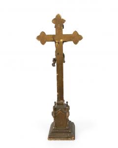 Italian Renaissance Carved Wood Crucifix - 4529004