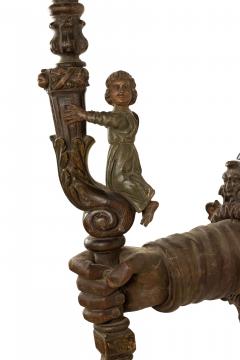 Italian Renaissance Carved Wooden Arm Shaped Wall Sconces - 1398728