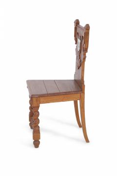 Italian Renaissance Carved Wooden Turn Legged Side Chair - 4665668