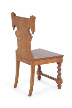 Italian Renaissance Carved Wooden Turn Legged Side Chair - 4665671