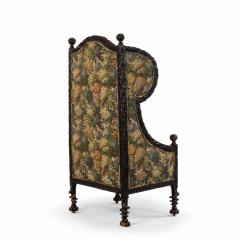 Italian Renaissance Floral Wing Chair - 1424727