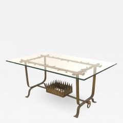 Italian Renaissance Gilt Iron and Glass Coffee Table - 1430547