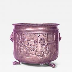 Italian Renaissance Hammered Brass Pot - 4741794