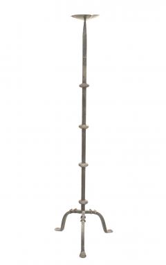 Italian Renaissance Iron Floor Candlestick - 4673304