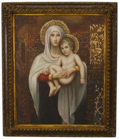 Italian Renaissance Madonna Child Painting - 3185818