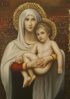 Italian Renaissance Madonna Child Painting - 3185819
