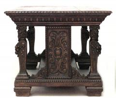 Italian Renaissance Oak Library Table Desk - 1429352