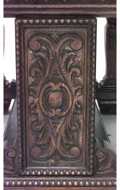 Italian Renaissance Oak Library Table Desk - 1429353