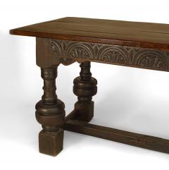 Italian Renaissance Oak Refectory Table with Late 19th Century Top - 1429653