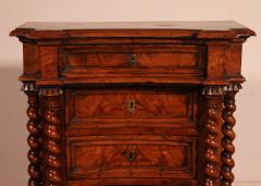 Italian Renaissance Oratory In Walnut And Burl Walnut 17th Century - 4174529