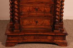 Italian Renaissance Oratory In Walnut And Burl Walnut 17th Century - 4174531
