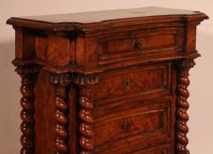 Italian Renaissance Oratory In Walnut And Burl Walnut 17th Century - 4174536