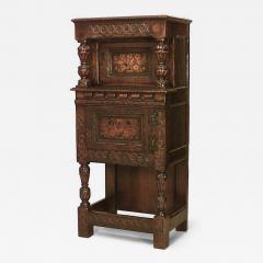 Italian Renaissance Revival Oak Carved Cabinet - 4689783