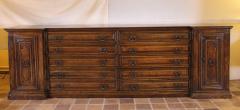 Italian Renaissance Sacristy Buffet Credenza In Walnut - 2748593