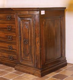 Italian Renaissance Sacristy Buffet Credenza In Walnut - 2748600