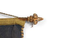 Italian Renaissance Style Blue Velvet Banner - 4668559