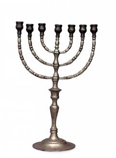 Italian Renaissance Style Brass Menorah - 4670895