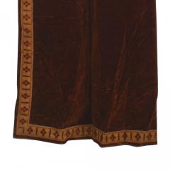 Italian Renaissance Style Brown Velvet Metallic Thread Drape - 4407628