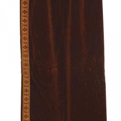 Italian Renaissance Style Brown Velvet Metallic Thread Drape - 4407630